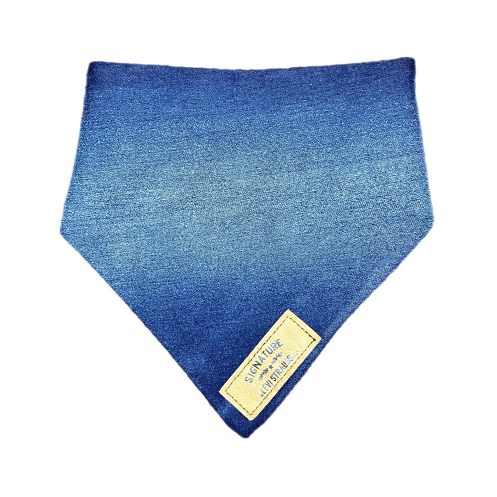 15.25” Levi’s Dog Bandana, Levi Strauss, Levi Jeans, Repurposed Levi Strauss